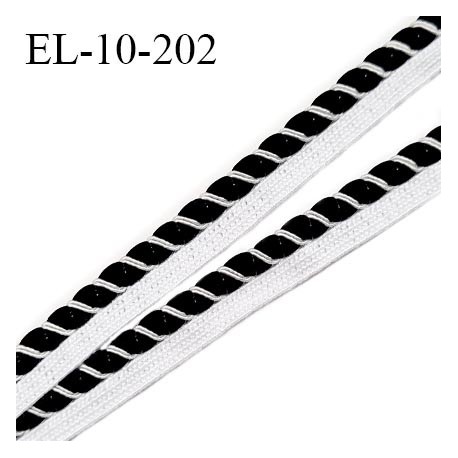 Elastique lingerie 10 mm couleur blanc er noir très beau largeur 10 mm fabrication européenne élastique souple prix au mètre