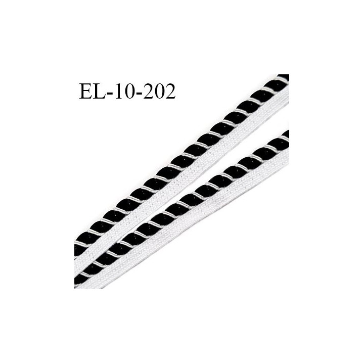 Elastique lingerie 10 mm couleur blanc er noir très beau largeur 10 mm fabrication européenne élastique souple prix au mètre