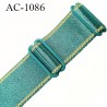 Bretelle 16 mm lingerie SG couleur vert jade largeur 16 mm longueur 37 cm très haut de gamme prix à la pièce