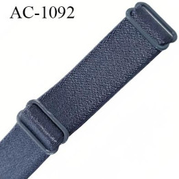 Bretelle 16 mm lingerie SG couleur gris graphiste largeur 16 mm longueur 40 cm très haut de gamme prix à la pièce