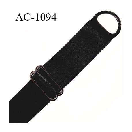 Bretelle lingerie SG 19 mm très haut de gamme couleur noir longueur 37 cm prix à l'unité