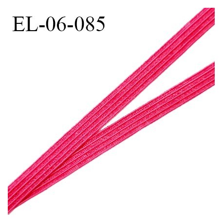 Elastique 6 mm spécial lingerie et couture couleur rose framboise grande marque fabriqué en France prix au mètre