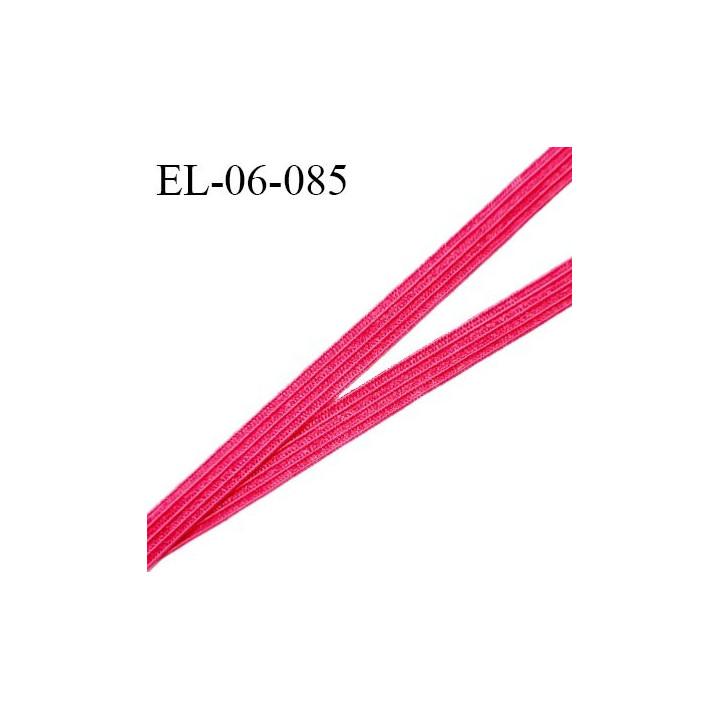 Elastique 6 mm spécial lingerie et couture couleur rose framboise grande marque fabriqué en France prix au mètre