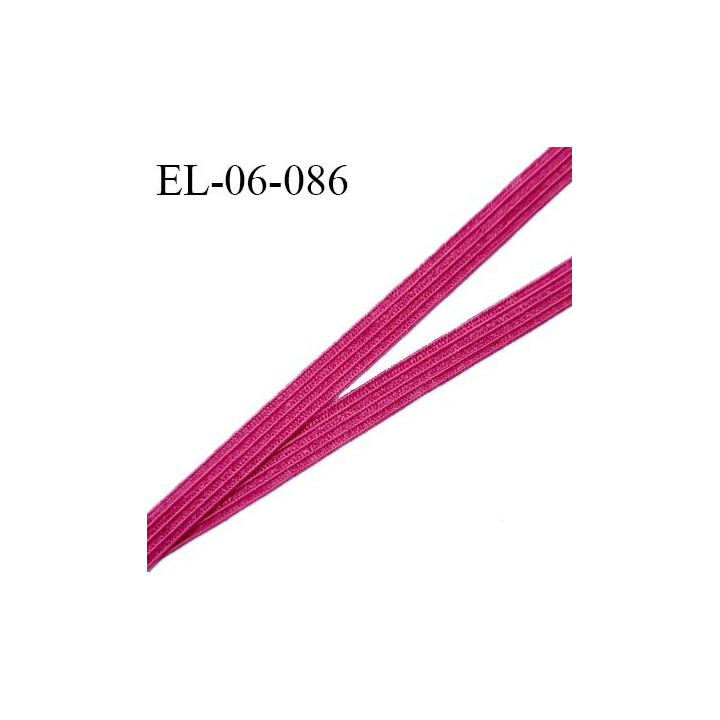 Elastique 6 mm spécial lingerie et couture couleur bordeaux grande marque fabriqué en France prix au mètre