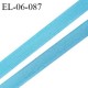 Elastique 6 mm fin spécial lingerie polyamide élasthanne couleur bleu pacifique grande marque fabriqué en France prix au mètre