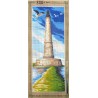 Canevas à broder 25 x 60 cm marque SEG de Paris thème le phare fabrication française