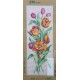 Canevas à broder 25 x 60 cm marque SEG de Paris thème LES TULIPES fabrication française