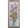 Canevas à broder 25 x 60 cm marque SEG de Paris thème LES TULIPES fabrication française