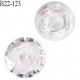 Bouton 22 mm pvc effet cristal 2 trous diamètre 22 mm épaisseur 4 mm prix à l'unité