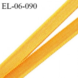 Elastique 6 mm fin spécial lingerie polyamide élasthanne couleur jaune palmier grande marque fabriqué en France prix au mètre