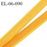 Elastique 6 mm fin spécial lingerie polyamide élasthanne couleur jaune palmier grande marque fabriqué en France prix au mètre