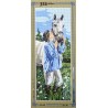 Canevas à broder 25 x 60 cm marque SEG de Paris thème LE CHEVAL fabrication française