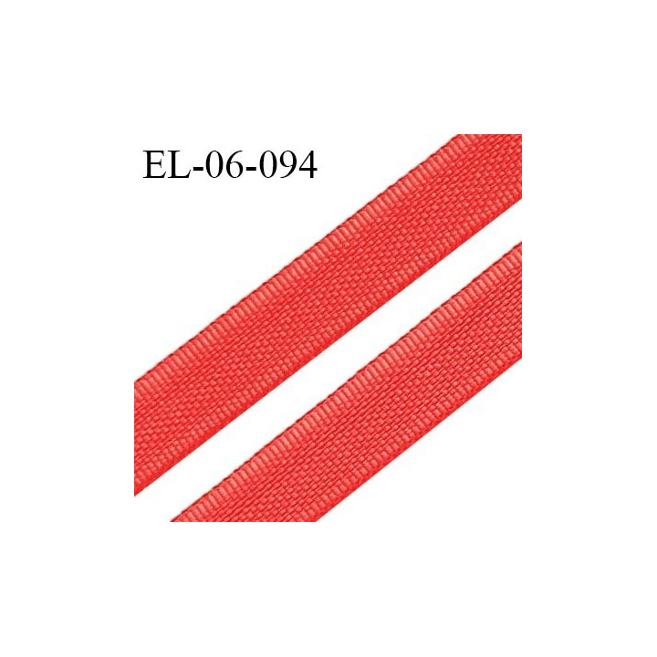 Elastique 6 mm fin spécial lingerie polyamide élasthanne couleur rouge grande marque fabriqué en France prix au mètre