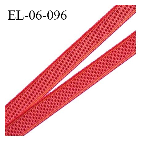 Elastique 6 mm fin spécial lingerie polyamide élasthanne couleur rouge pivoine grande marque fabriqué en France prix au mètre