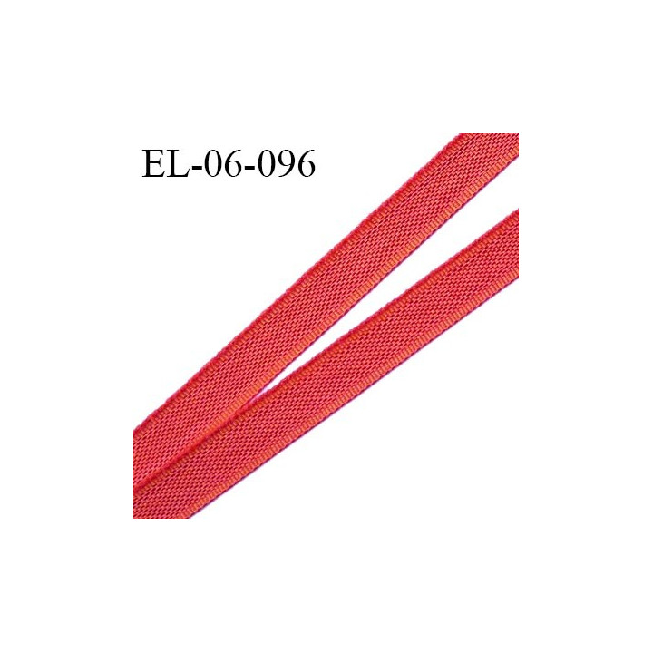 Elastique 6 mm fin spécial lingerie polyamide élasthanne couleur rouge pivoine grande marque fabriqué en France prix au mètre