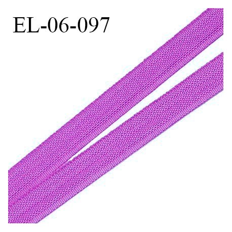 Elastique 6 mm fin spécial lingerie polyamide élasthanne couleur violet grande marque fabriqué en France prix au mètre