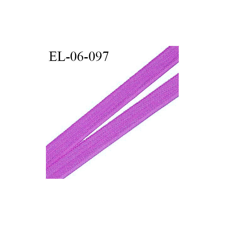 Elastique 6 mm fin spécial lingerie polyamide élasthanne couleur violet grande marque fabriqué en France prix au mètre