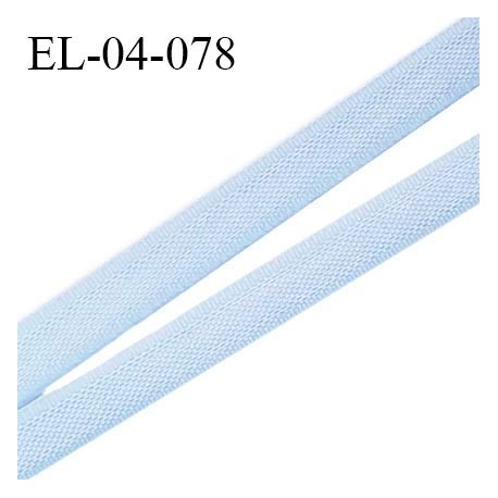 Elastique 4 mm fin spécial lingerie polyamide élasthanne couleur bleu ciel grande marque fabriqué en France prix au mètre