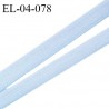Elastique 4 mm fin spécial lingerie polyamide élasthanne couleur bleu ciel grande marque fabriqué en France prix au mètre