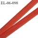 Elastique 6 mm fin spécial lingerie polyamide élasthanne couleur rouille grande marque fabriqué en France prix au mètre