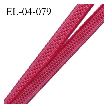 Elastique 4 mm fin spécial lingerie polyamide élasthanne couleur framboise grande marque fabriqué en France prix au mètre
