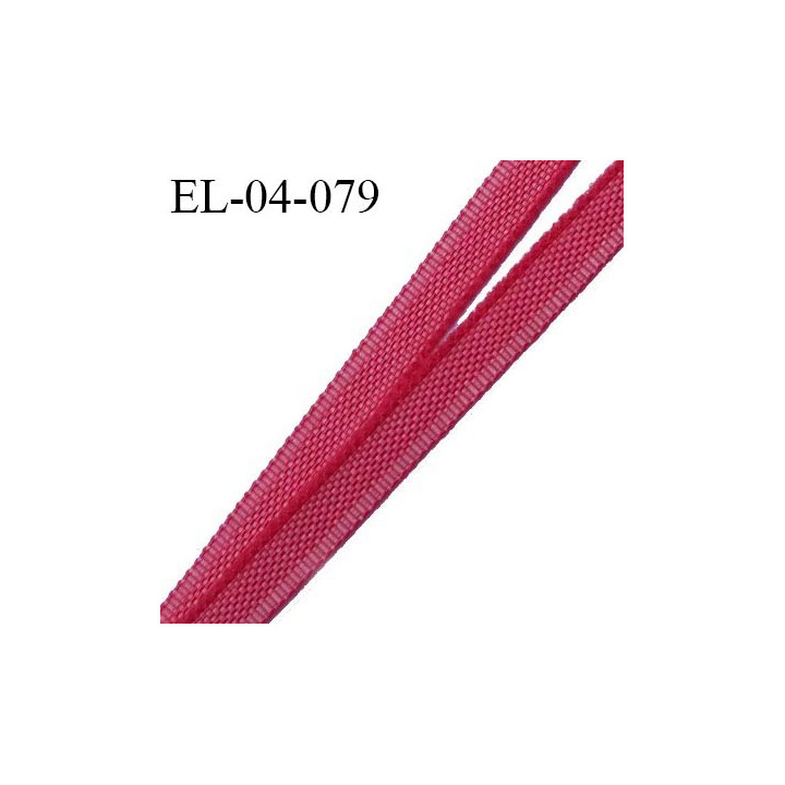 Elastique 4 mm fin spécial lingerie polyamide élasthanne couleur framboise grande marque fabriqué en France prix au mètre