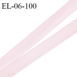Elastique 6 mm fin spécial lingerie polyamide élasthanne couleur rose pastel grande marque fabriqué en France prix au mètre