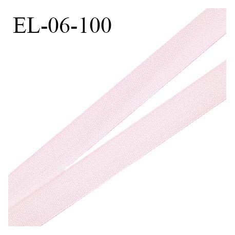 Elastique 6 mm fin spécial lingerie polyamide élasthanne couleur rose pastel grande marque fabriqué en France prix au mètre