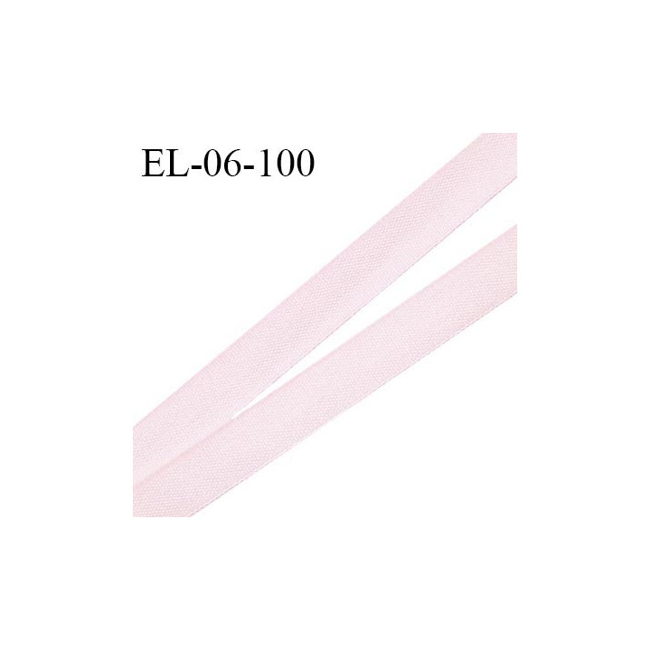 Elastique 6 mm fin spécial lingerie polyamide élasthanne couleur rose pastel grande marque fabriqué en France prix au mètre