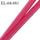 Elastique 4 mm fin spécial lingerie polyamide élasthanne couleur cranberry grande marque fabriqué en France prix au mètre