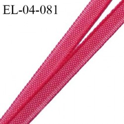 Elastique 4 mm fin spécial lingerie polyamide élasthanne couleur cranberry grande marque fabriqué en France prix au mètre