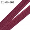 Elastique 6 mm fin spécial lingerie polyamide élasthanne couleur pourpre grande marque fabriqué en France prix au mètre