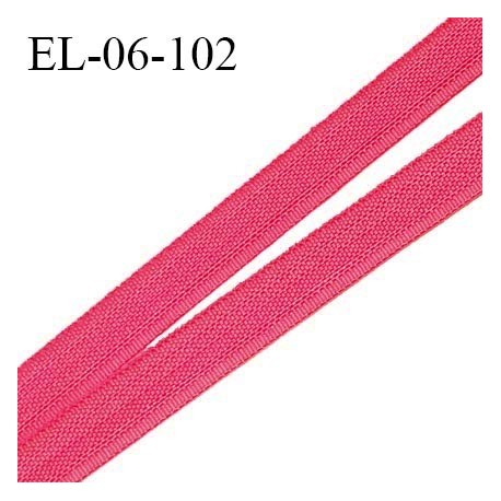 Elastique 6 mm fin spécial lingerie polyamide élasthanne couleur rose indien grande marque fabriqué en France prix au mètre