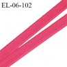 Elastique 6 mm fin spécial lingerie polyamide élasthanne couleur rose indien grande marque fabriqué en France prix au mètre