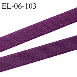 Elastique 6 mm fin spécial lingerie polyamide élasthanne couleur bordeaux grande marque fabriqué en France prix au mètre