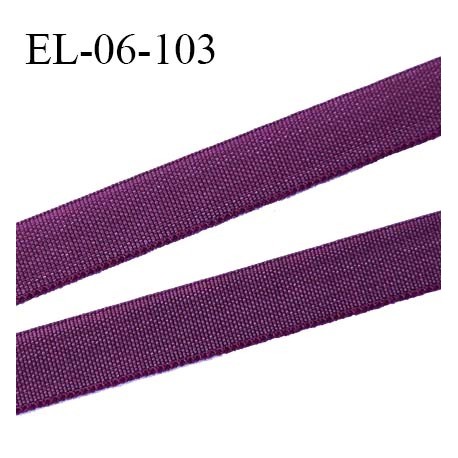 Elastique 6 mm fin spécial lingerie polyamide élasthanne couleur bordeaux grande marque fabriqué en France prix au mètre