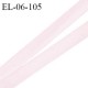 Elastique 6 mm fin spécial lingerie polyamide élasthanne couleur rose craie grande marque fabriqué en France prix au mètre
