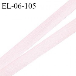 Elastique 6 mm fin spécial lingerie polyamide élasthanne couleur rose craie grande marque fabriqué en France prix au mètre