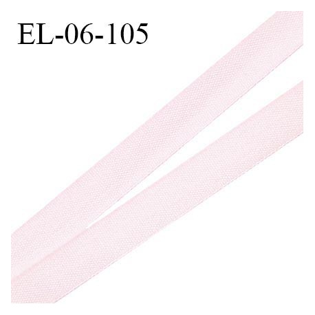 Elastique 6 mm fin spécial lingerie polyamide élasthanne couleur rose craie grande marque fabriqué en France prix au mètre