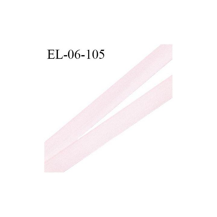 Elastique 6 mm fin spécial lingerie polyamide élasthanne couleur rose craie grande marque fabriqué en France prix au mètre