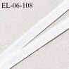 Elastique 6 mm fin spécial lingerie polyamide élasthanne couleur blanc grande marque fabriqué en France prix au mètre