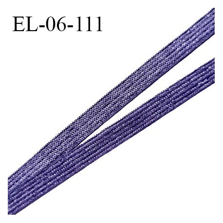 Elastique 6 mm fin spécial lingerie polyamide élasthanne couleur bleuet brillant grande marque fabriqué en France prix au mètre