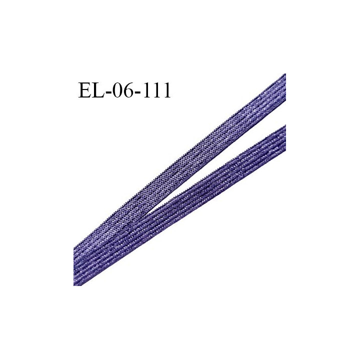 Elastique 6 mm fin spécial lingerie polyamide élasthanne couleur bleuet brillant grande marque fabriqué en France prix au mètre