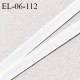 Elastique 6 mm fin spécial lingerie polyamide élasthanne couleur ivoire grande marque fabriqué en France prix au mètre