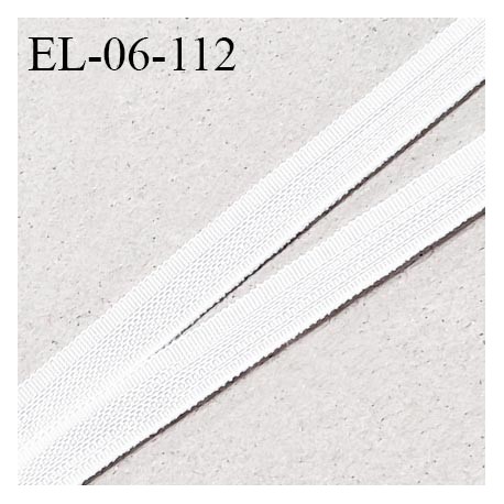 Elastique 6 mm fin spécial lingerie polyamide élasthanne couleur ivoire grande marque fabriqué en France prix au mètre