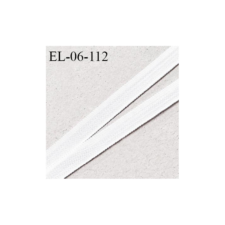 Elastique 6 mm fin spécial lingerie polyamide élasthanne couleur ivoire grande marque fabriqué en France prix au mètre