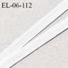 Elastique 6 mm fin spécial lingerie polyamide élasthanne couleur ivoire grande marque fabriqué en France prix au mètre