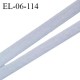 Elastique 6 mm fin spécial lingerie polyamide élasthanne couleur gris grande marque fabriqué en France prix au mètre