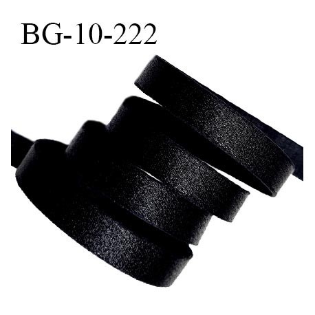Devant bretelle 10 mm en polyamide attache bretelle rigide pour anneaux couleur noir brillant haut de gamme prix au mètre