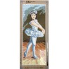 Canevas à broder 25 x 60 cm marque SEG de Paris thème LA JEUNE DANSEUSE fabrication française